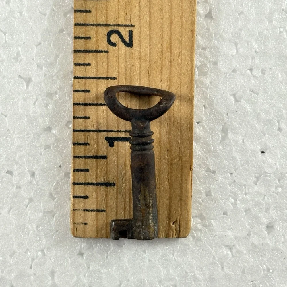 VTG Lot 3 Skeleton Keys Antique Brass Iron Cabinet Trunk Steampunk Craft Decor‎